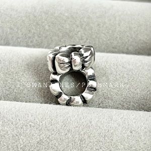 2 Pandora Silver Bow Spacers